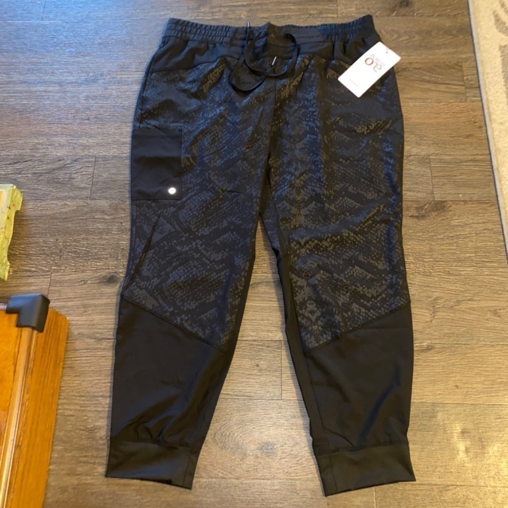 Barco Uniforms XL petite black 3 pocket cargo jogger new nwt - Picture 2 of 10